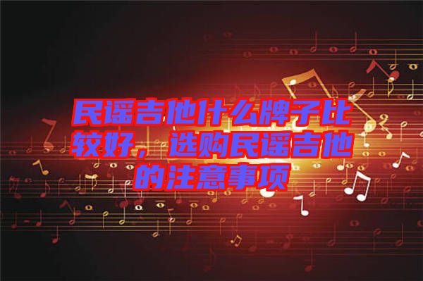 民謠吉他什么牌子比較好，選購民謠吉他的注意事項(xiàng)