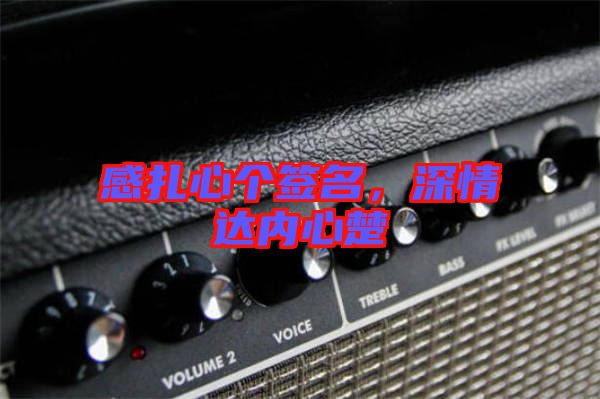 感扎心個簽名，深情達(dá)內(nèi)心楚