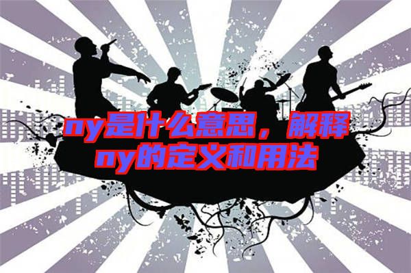 ny是什么意思，解釋ny的定義和用法
