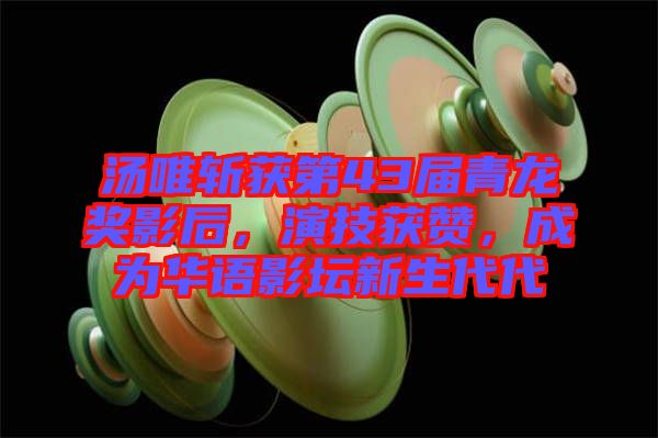湯唯斬獲第43屆青龍獎(jiǎng)影后，演技獲贊，成為華語(yǔ)影壇新生代代