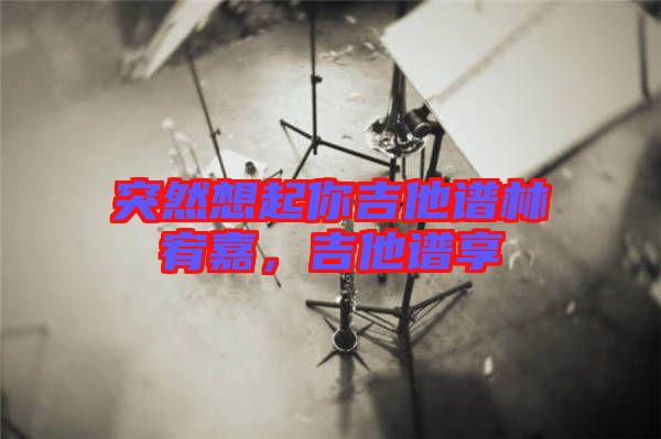 突然想起你吉他譜林宥嘉，吉他譜享