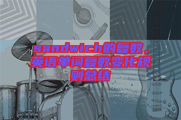 sandwich的復(fù)數(shù)，英語(yǔ)單詞復(fù)數(shù)變化規(guī)則總結(jié)