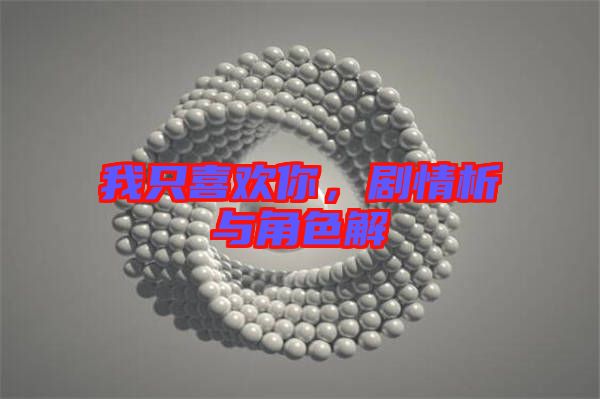我只喜歡你，劇情析與角色解