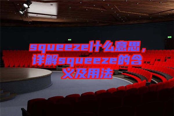 squeeze什么意思，詳解squeeze的含義及用法