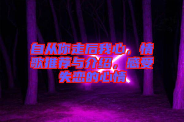 自從你走后我心，情歌推薦與介紹，感受失戀的心情