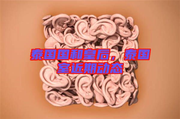 泰國國和皇后，泰國室近期動態(tài)
