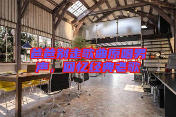 爸爸別走歌曲原唱男聲，回憶經(jīng)典老歌