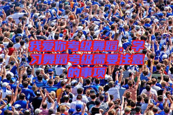 我愛你考級舞蹈，學(xué)習(xí)舞蹈考級需要注意的事項(xiàng)
