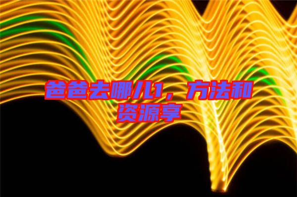 爸爸去哪兒1，方法和資源享