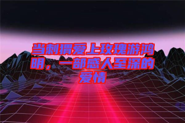 當(dāng)刺猬愛(ài)上玫瑰游鴻明，一部感人至深的愛(ài)情