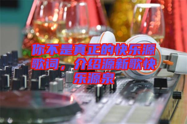 你不是真正的快樂源歌詞，介紹源新歌快樂源泉