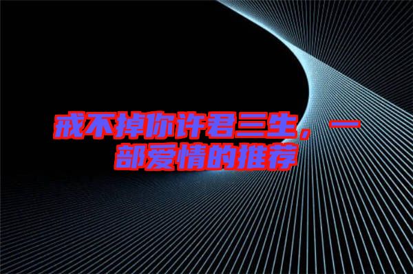 戒不掉你許君三生，一部愛(ài)情的推薦
