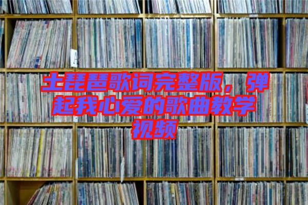 土琵琶歌詞完整版，彈起我心愛的歌曲教學視頻
