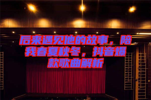后來(lái)遇見(jiàn)他的故事，陪我春夏秋冬，抖音爆款歌曲解析