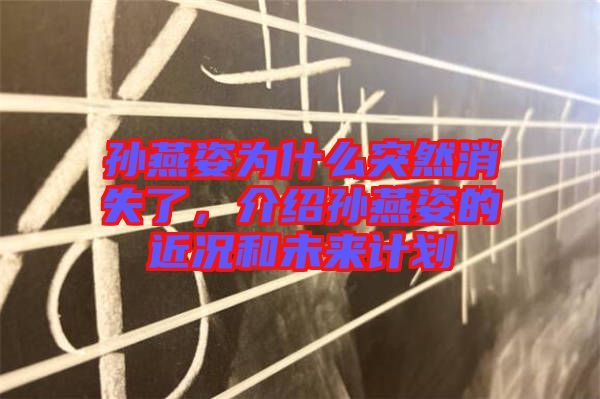 孫燕姿為什么突然消失了，介紹孫燕姿的近況和未來計(jì)劃
