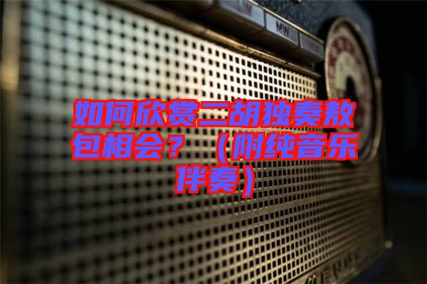 如何欣賞二胡獨(dú)奏敖包相會(huì)？（附純音樂伴奏）