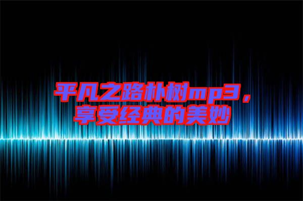 平凡之路樸樹mp3，享受經(jīng)典的美妙