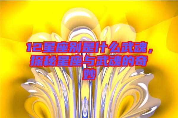 12星座別是什么武魂，探秘星座與武魂的奇妙