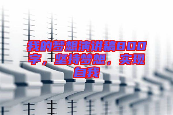 我的夢(mèng)想演講稿800字，堅(jiān)持夢(mèng)想，實(shí)現(xiàn)自我