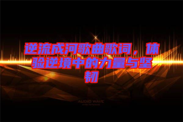 逆流成河歌曲歌詞，體驗?zāi)婢持械牧α颗c堅韌