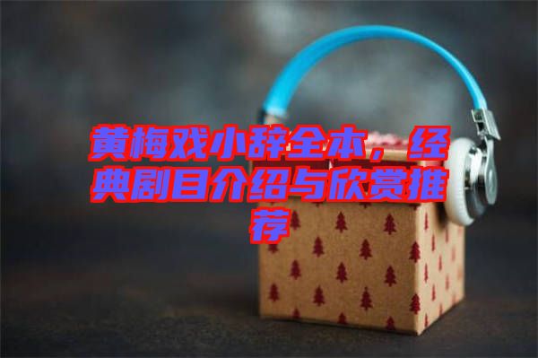 黃梅戲小辭全本，經(jīng)典劇目介紹與欣賞推薦