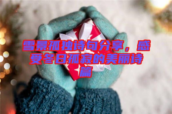 雪景孤獨(dú)詩(shī)句分享，感受冬日孤寂的美麗詩(shī)篇