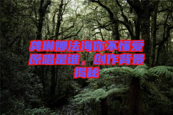 龔琳娜法海你不懂愛原唱是誰，創(chuàng)作背景揭秘