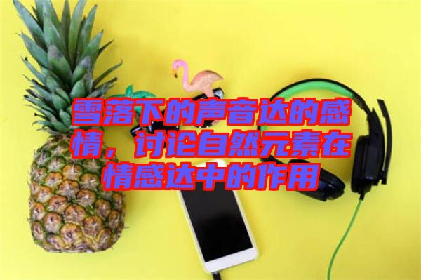 雪落下的聲音達的感情，討論自然元素在情感達中的作用