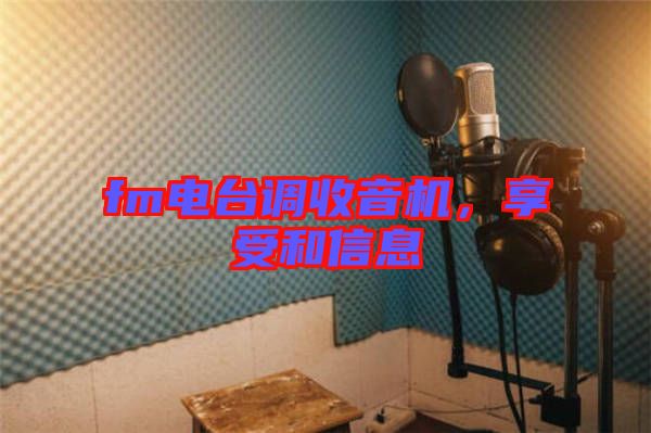 fm電臺調(diào)收音機(jī)，享受和信息